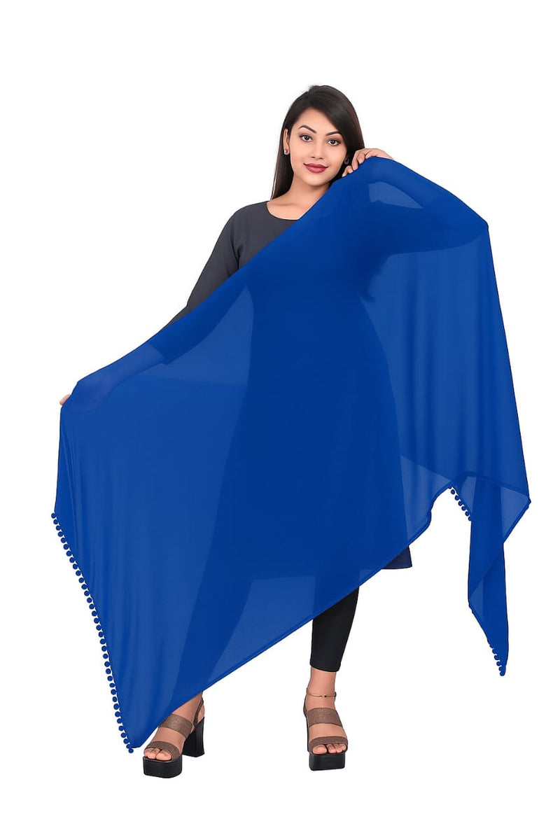 Elegant Plain Chiffon Dupatta for Women – Lightweight, Soft & Flowing Fabric – Perfect for Daily Wear, Festive & Ethnic Outfits