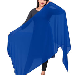Elegant Plain Chiffon Dupatta for Women – Lightweight, Soft & Flowing Fabric – Perfect for Daily Wear, Festive & Ethnic Outfits