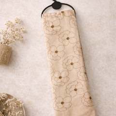 Elegant Thread Embroidered Scarf with Fine Floral Motifs and Soft Finish