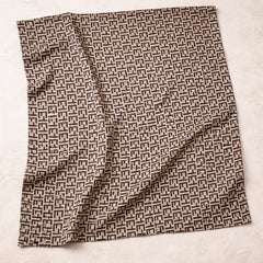 Premium Silk Printed Monogram Scarf for Women