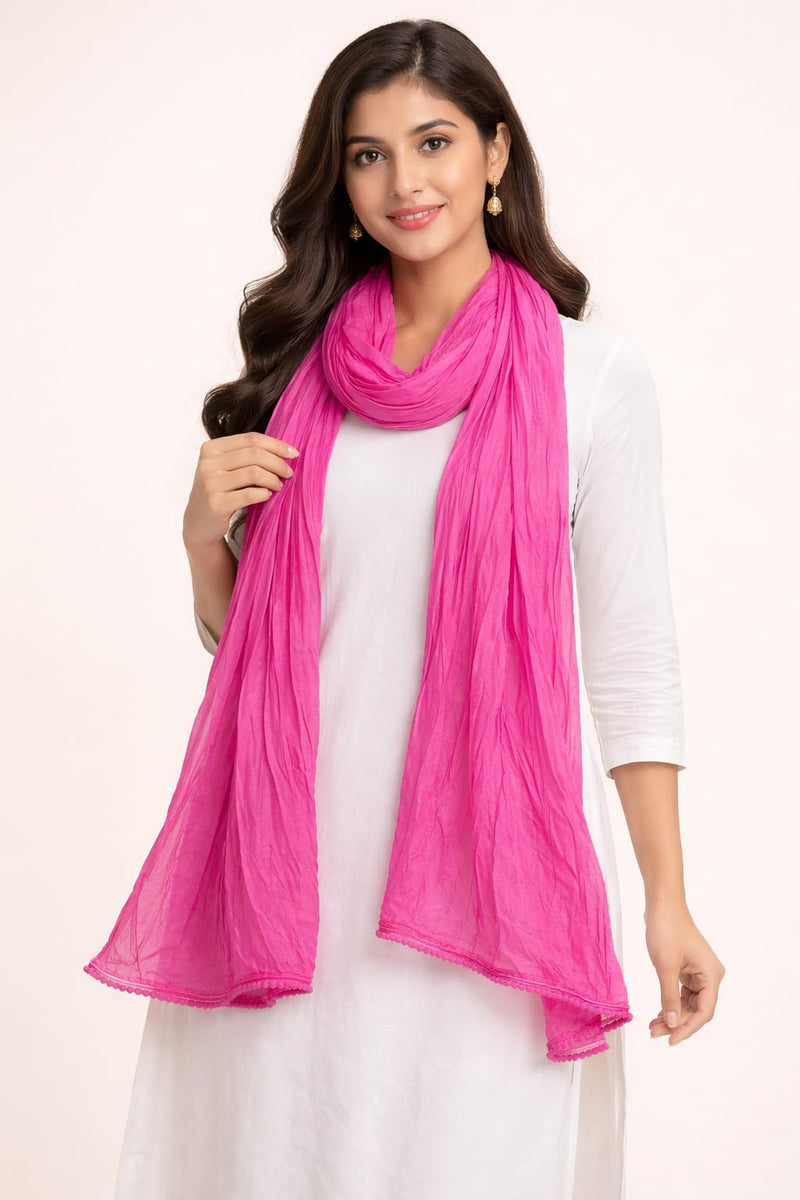 Cotton Plain Dupatta