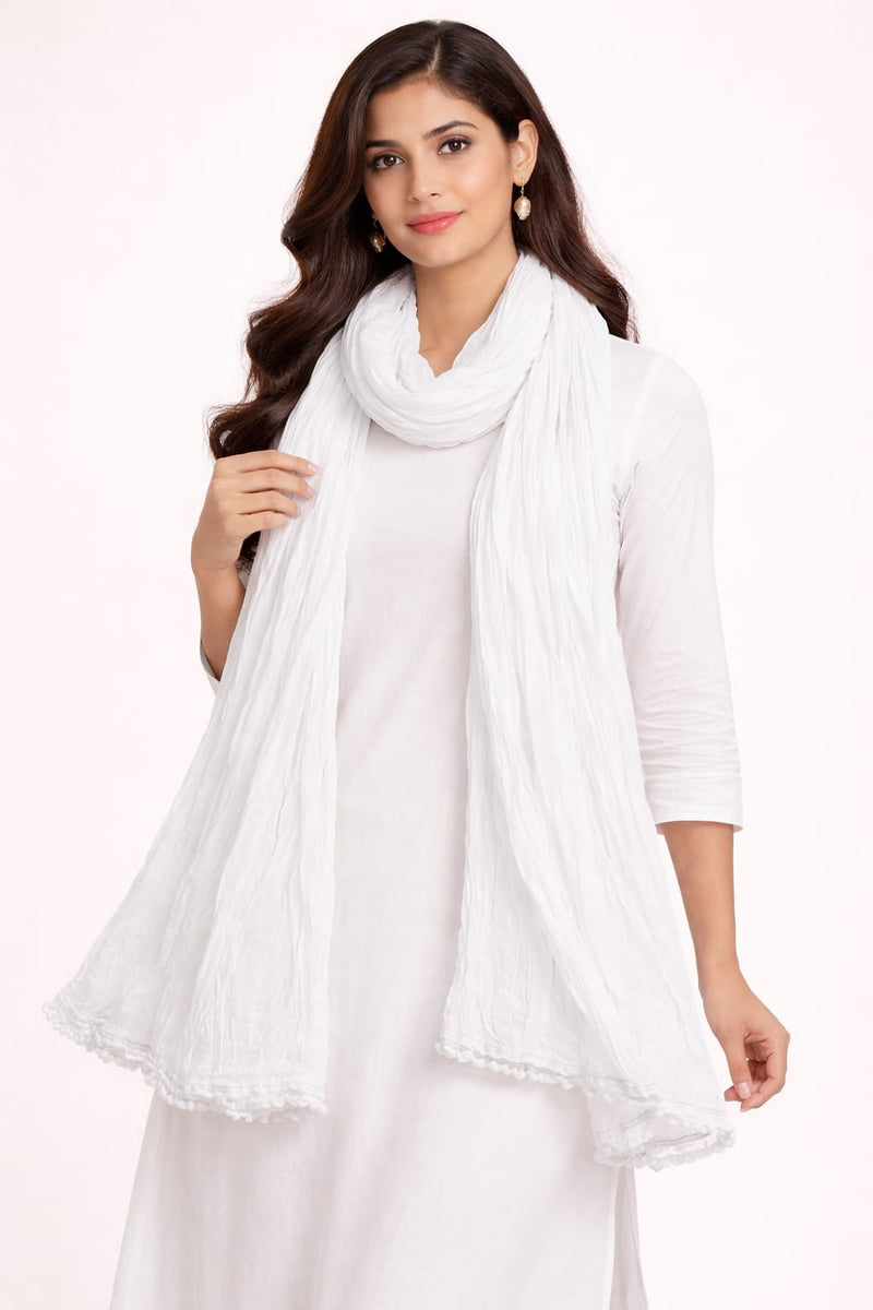 Cotton Plain Dupatta Combo Set of 2