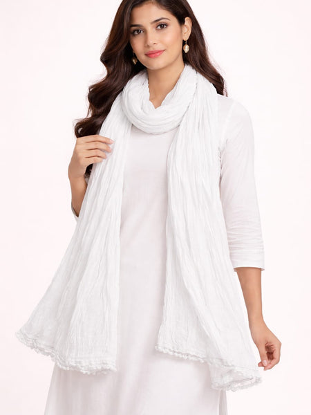 Cotton Plain Dupatta Combo Set of 2