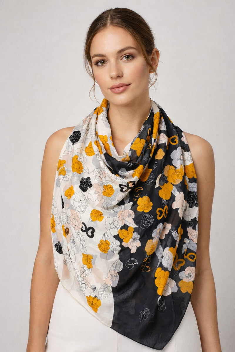 Premium Silk Printed Floral Dupatta for Women
