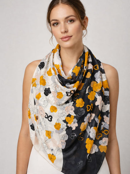 Premium Silk Printed Floral Dupatta for Women