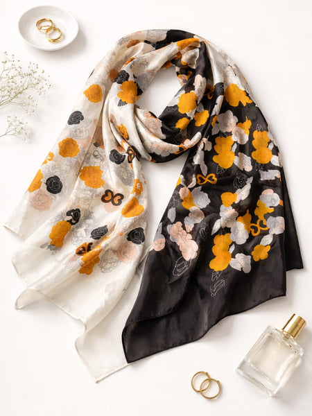 Premium Silk Printed Floral Dupatta for Women