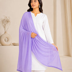 Plain Chiffon Dupatta for Women