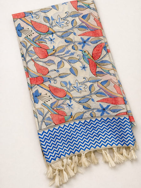 Art Silk Kalamkari Printed Dupatta for Women