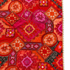Chanderi Silk Rajwadi Printed Dupatta with Sequin Work & Decorative Border