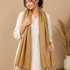 Women’s Cotton Summer Stole Combo Pack of 2 | Soft Lightweight Solid Stoles with Tassels | Daily Wear