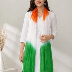 Tricolor Crush Dupatta for Men & Women