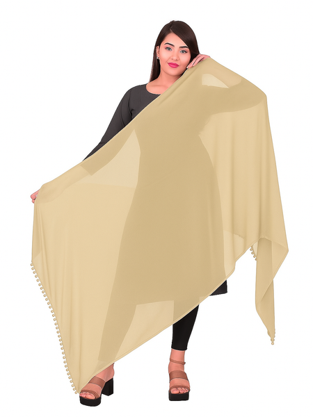 Elegant Plain Chiffon Dupatta for Women – Lightweight, Soft & Flowing Fabric – Perfect for Daily Wear, Festive & Ethnic Outfits