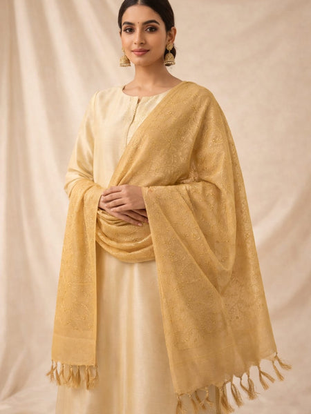 Women's Tessu Silk Banarasi Dupatta