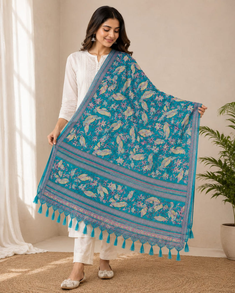 Premium Art Silk Printed Dupatta for Women