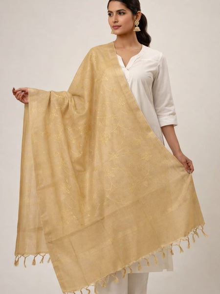 Women's Tessu Silk Banarasi Dupatta