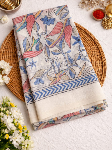 Art Silk Kalamkari Printed Dupatta for Women
