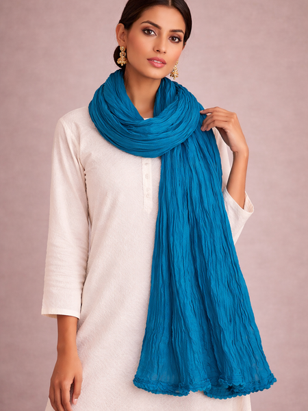 Cotton Plain Dupatta for Women – Soft & Lightweight Daily Wear Dupatta