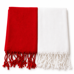 Women’s Cotton Summer Stole Combo Pack of 2 | Soft Lightweight Solid Stoles with Tassels | Daily Wear