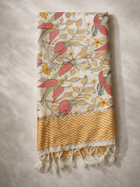 Art Silk Kalamkari Printed Dupatta for Women