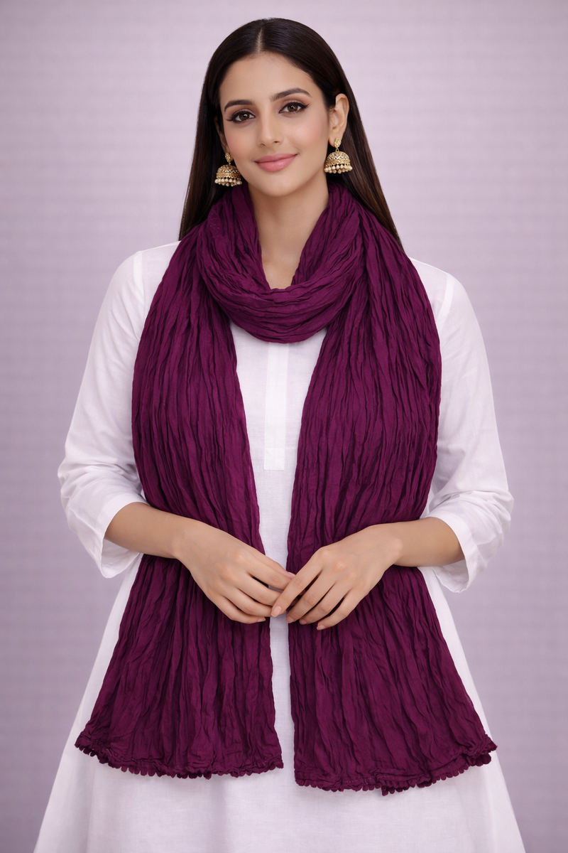 Cotton Plain Dupatta
