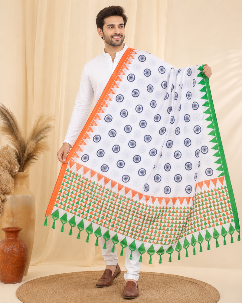 Art Silk Tiranga Dupatta for Men & Women