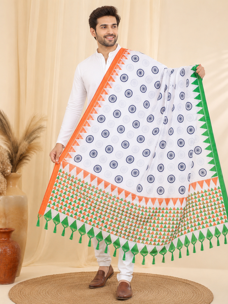 Art Silk Tiranga Dupatta for Men & Women
