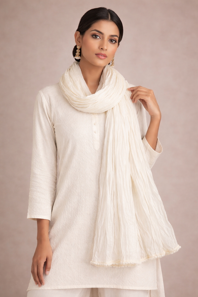 Cotton Plain Dupatta for Women – Soft & Lightweight Daily Wear Dupatta