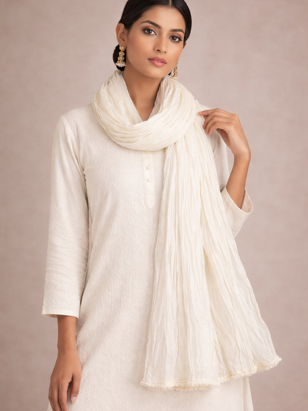 Cotton Plain Dupatta for Women – Soft & Lightweight Daily Wear Dupatta