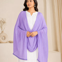 Plain Chiffon Dupatta for Women
