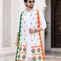 Art Silk Tiranga Dupatta for Men & Women