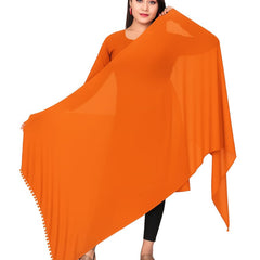 Elegant Plain Chiffon Dupatta for Women – Lightweight, Soft & Flowing Fabric – Perfect for Daily Wear, Festive & Ethnic Outfits