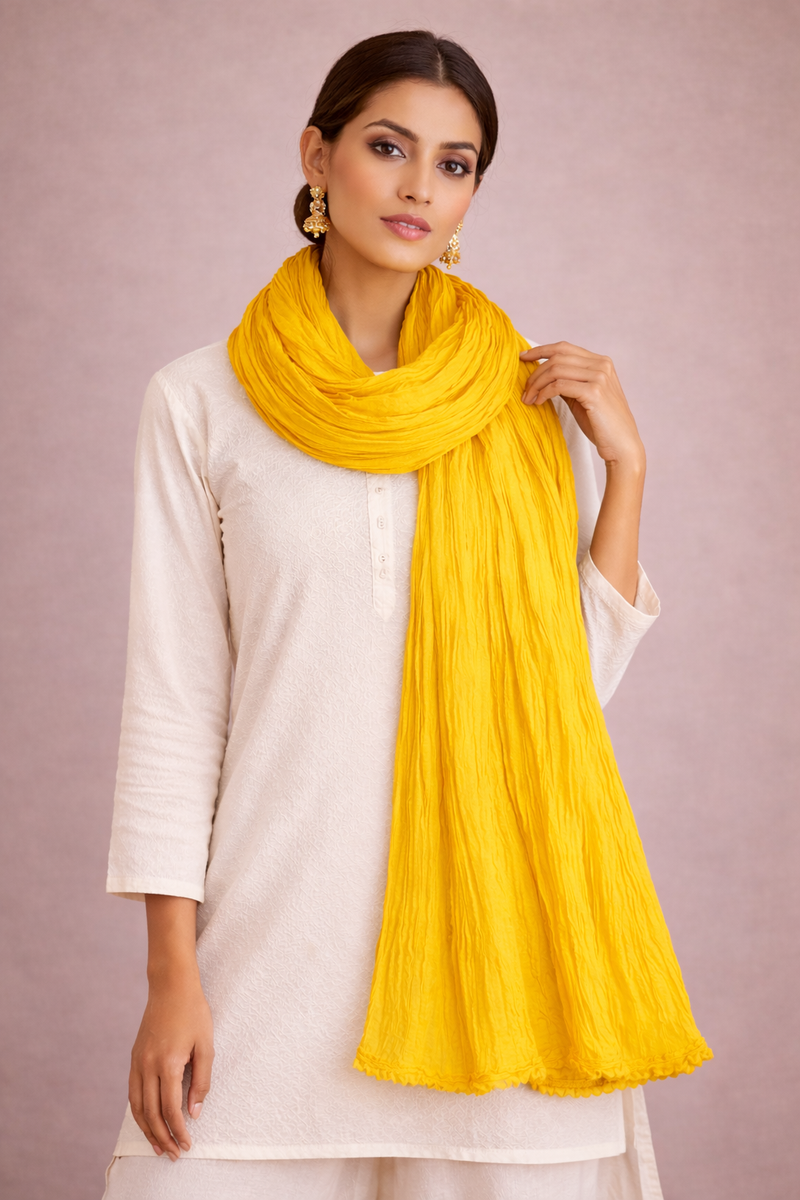 Cotton Plain Dupatta for Women – Soft & Lightweight Daily Wear Dupatta