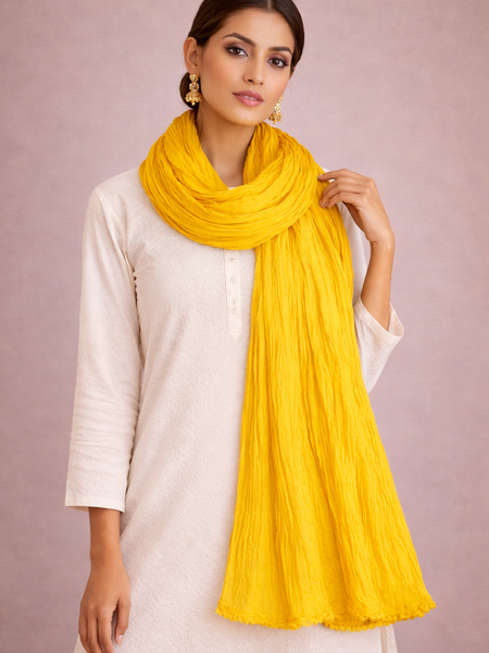 Cotton Plain Dupatta for Women – Soft & Lightweight Daily Wear Dupatta