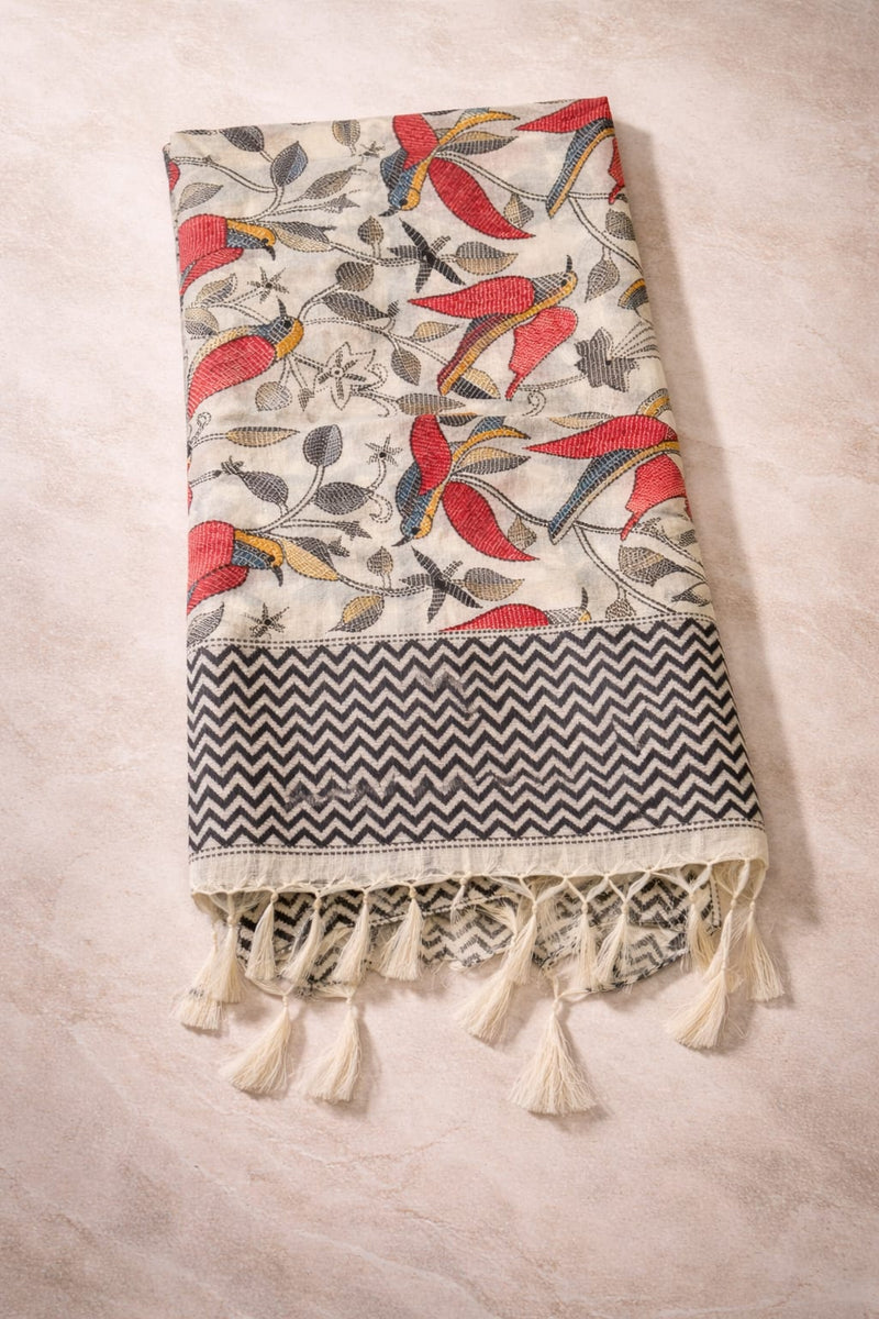 Art Silk Kalamkari Printed Dupatta for Women