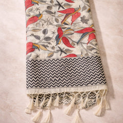 Art Silk Kalamkari Printed Dupatta for Women