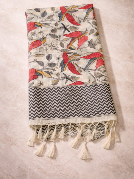 Art Silk Kalamkari Printed Dupatta for Women