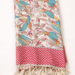 Art Silk Kalamkari Printed Dupatta for Women
