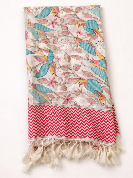 Art Silk Kalamkari Printed Dupatta for Women