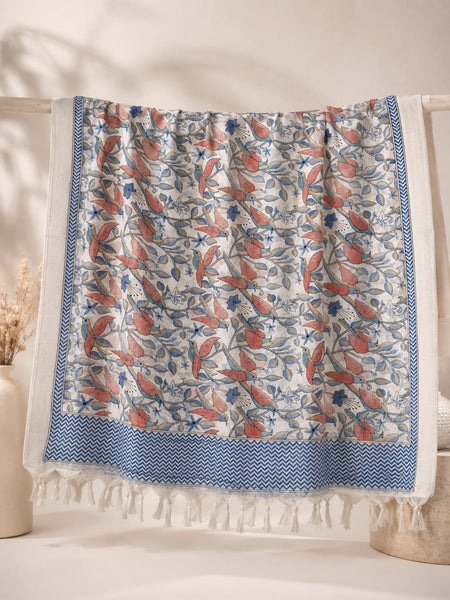 Art Silk Kalamkari Printed Dupatta for Women