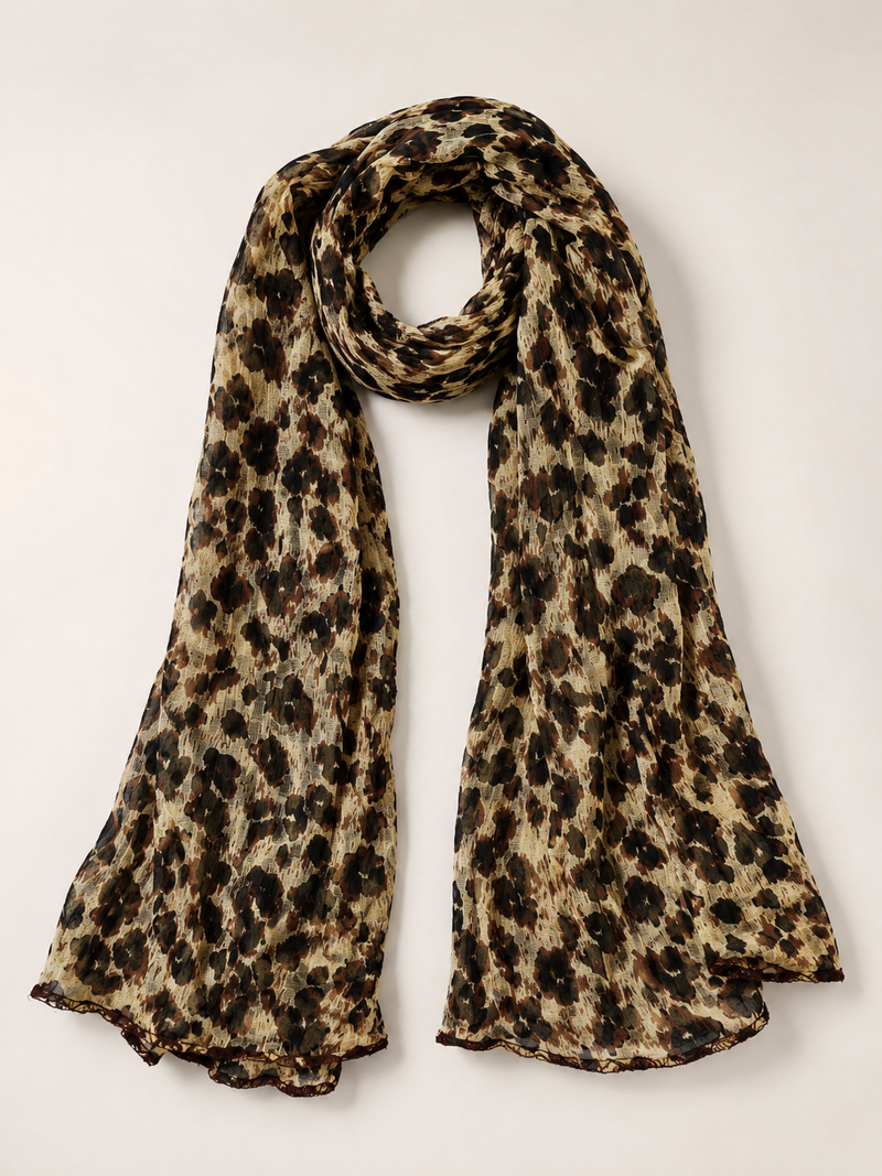 Premium Cotton Leopard Print Dupatta for Women