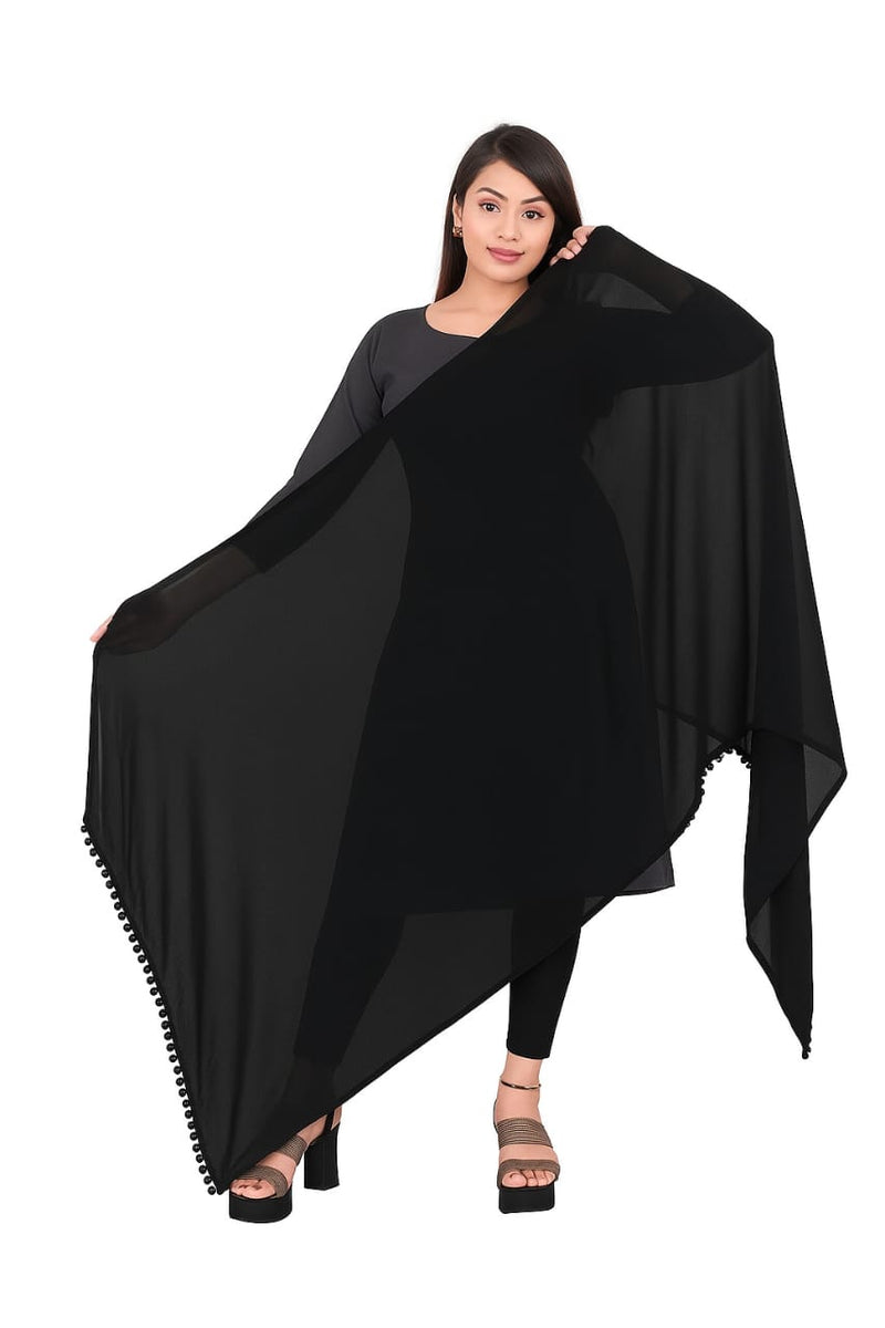 Elegant Plain Chiffon Dupatta for Women – Lightweight, Soft & Flowing Fabric – Perfect for Daily Wear, Festive & Ethnic Outfits