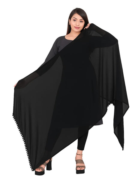 Elegant Plain Chiffon Dupatta for Women – Lightweight, Soft & Flowing Fabric – Perfect for Daily Wear, Festive & Ethnic Outfits