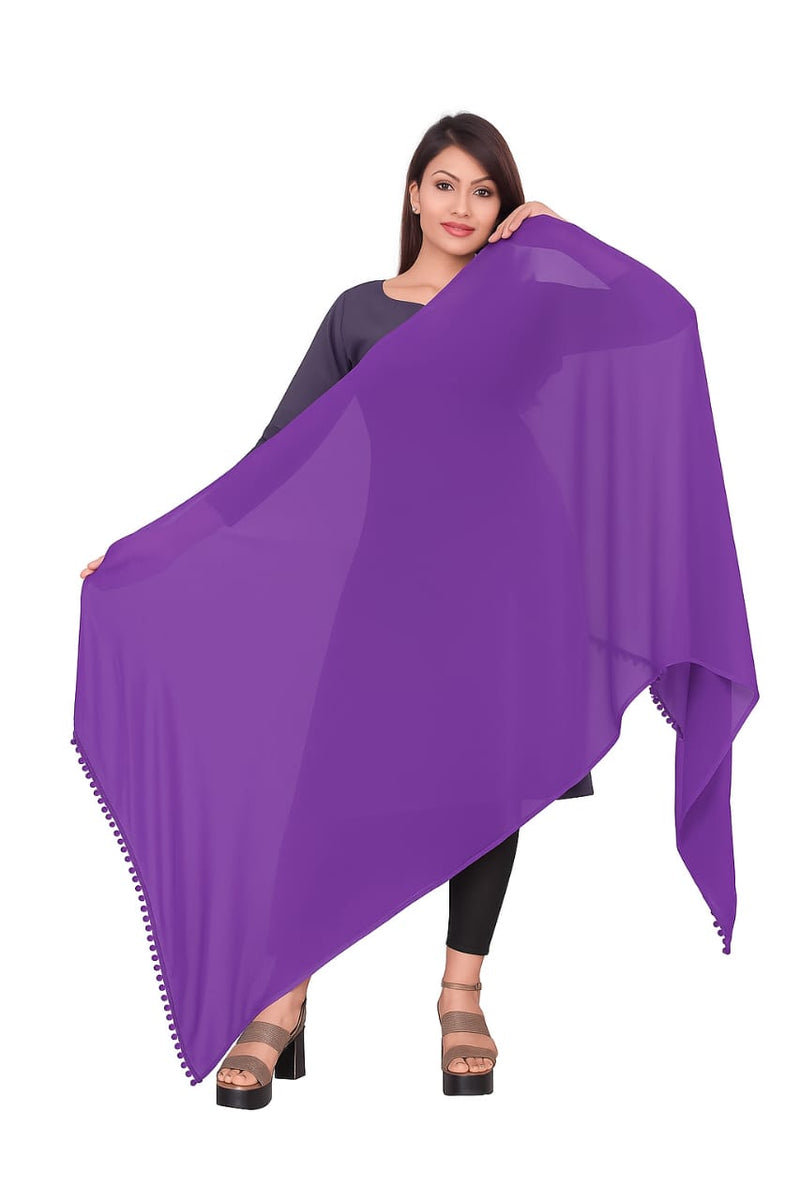 Elegant Plain Chiffon Dupatta for Women – Lightweight, Soft & Flowing Fabric – Perfect for Daily Wear, Festive & Ethnic Outfits
