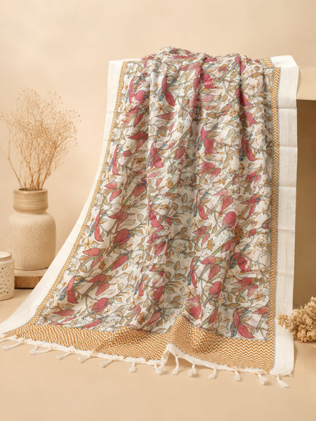 Art Silk Kalamkari Printed Dupatta for Women