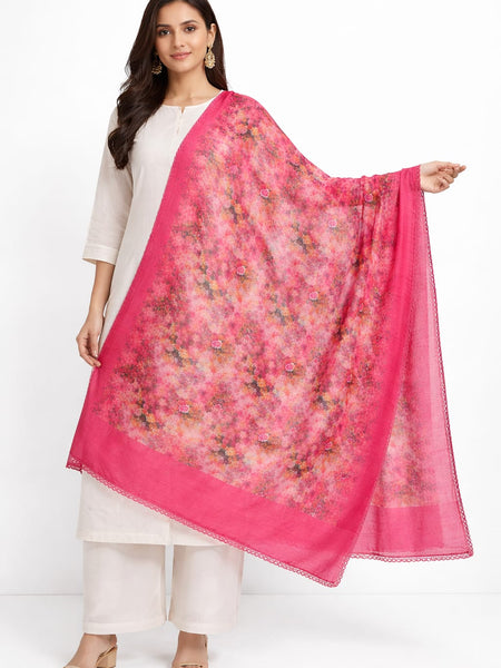 Premium Georgette Floral Printed Dupatta for Women