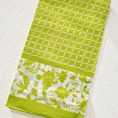 Light Green Cotton Printed Dupatta for Women