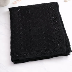 Georgette Thread & Sequence Work Dupatta – Elegant Embroidered Designer Dupatta