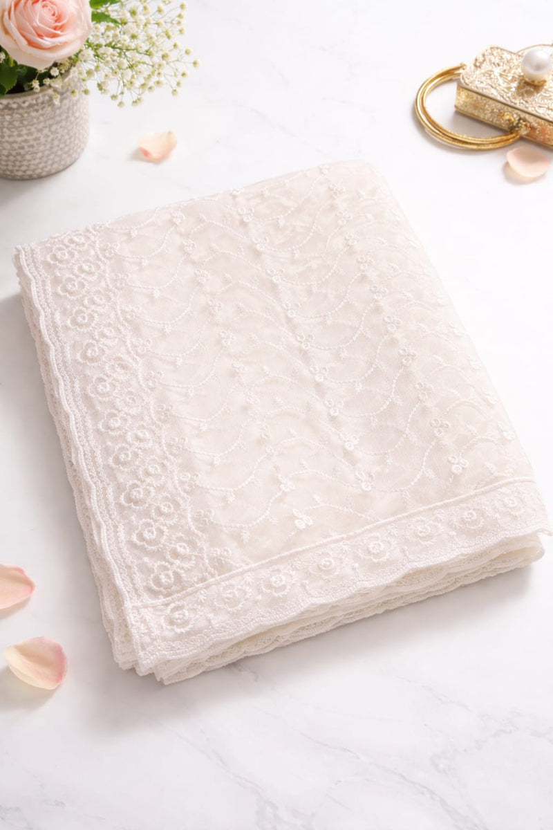 Georgette Thread & Sequence Work Dupatta – Elegant Embroidered Designer Dupatta