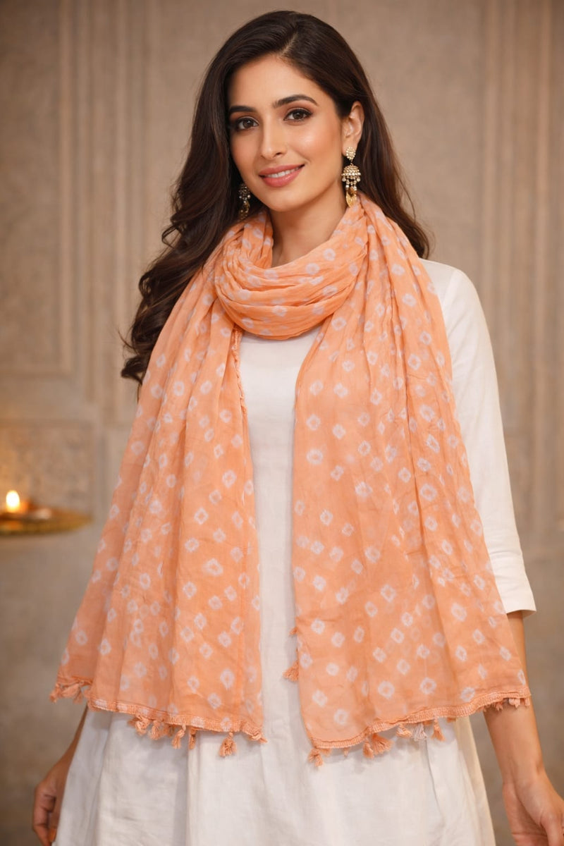 Premium Cotton Chunari Dupatta for Women