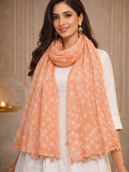 Premium Cotton Chunari Dupatta for Women